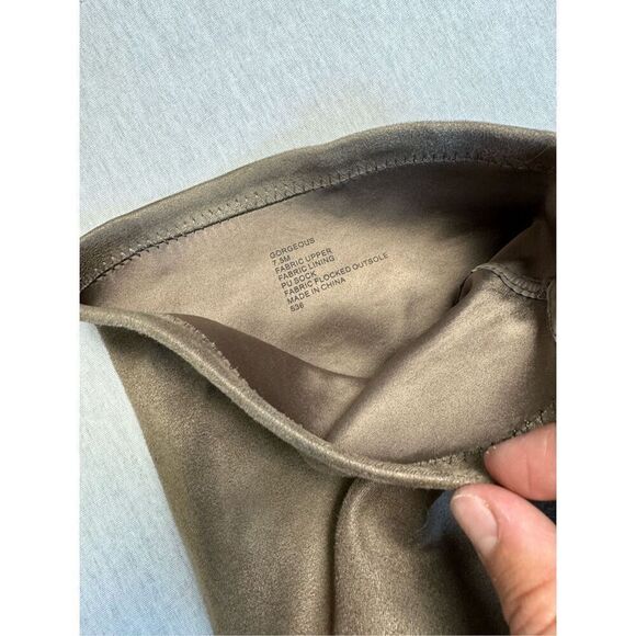 Steve Madden Gorgeous Brown Faux Suede Over The Knee Heeled Boots Size 7.5 Grey - Picture 4 of 10